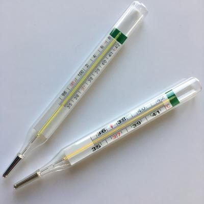 China Customized Support No Mercury Glass Tube Clinical Thermometer for Applications for sale