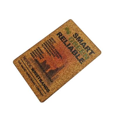 China NFC card white rfid waterproof recyclable waterproof natural wooden chip nfc213/215/216 with logo printing for sale