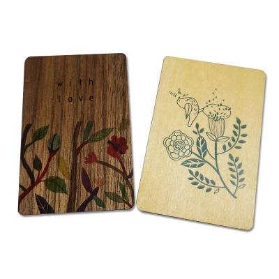 China Biodegradable Recyclable Bamboo RFID Hotel Key Cards Access Control Customized Wooden Card With SI HF/UHF Chip for sale