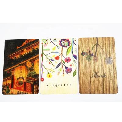 China Recyclable Blank Laser Engraving 13.56mhz MF1S50/F08 Bamboo Wooden Hotel Key Card for sale