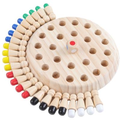 China Hot Selling High Quality Wooden Early Educational Memory Match Stick Chess Game Children Intelligence Developing Educational Toys for sale