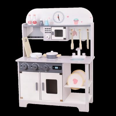 China Have Physical Training Toy Large Simulation Kids Kitchen Educational Cooking Set Toy Wooden Role Pretend Play Toy For Children for sale