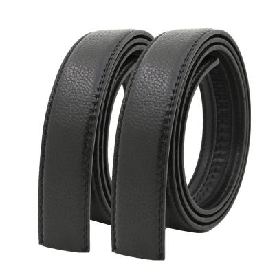 China Business factory wholesale 3.5 cm automatic belt straps, men's belts, first layer balanced model without buckle for sale