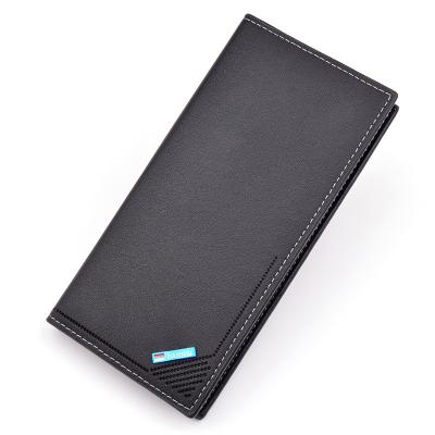 China 2021 New Men's Youth Slim Soft Leather Long Clip No Card Slot Large Capacity Fashion Multi Wallet for sale