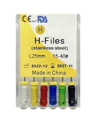 China Stainless Hand Use dental root canal files Stainless H endo files productos dentales for sale