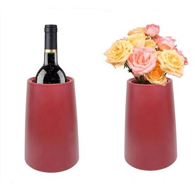 China Viable Design 2in1 Wine Fridge Active Cooler Bucket Insulated Wine Cooler Champagne Bucket Keeps Wine Cold Vase for sale