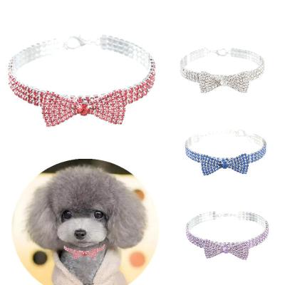 China Fashion Ppet Diamond Cat Dog Collar Pet Accessories Personalized Pendant Dog Collar Jewelry for sale