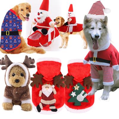 China Christmas Viable Cloth Wholesales Red Snowman Dog Hoodies Coat Pet Clothes And Accessories For Christmas for sale