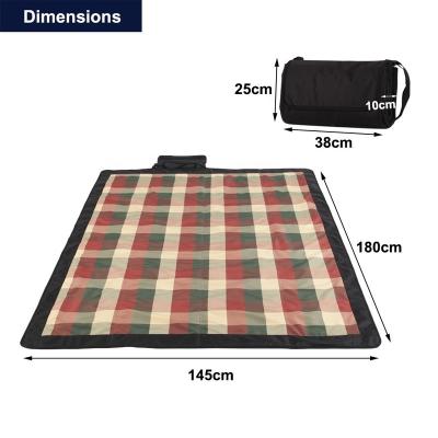 China Portable Compact Outdoor Camping Waterproof Mat Waterproof Backing Picnic Blanket for Family Concerts Beach Park for sale