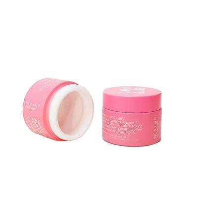 China Fancy 20g 30g 50g Cosmetic Glass Cosmetic Packaging Customized Color Frosted Opal White Ceramic Cream Jar Pink for sale