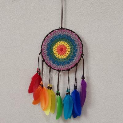 China Europe 20cm New Fashion Custom Colorful Dream Catcher Charm For Wedding Christmas Decoration for sale