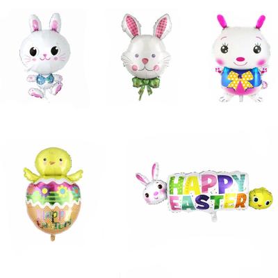 China Wholesale Cartoon Rabbit Easter Toy Gift Foil Balloons Kids Toys Gifts Animal Birthday Party Decoration Balloon for sale