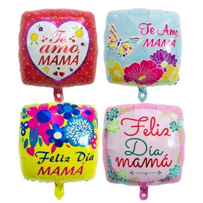 China MOM Gift Toy Happy Mother's Day Foil Balloon Feliz Dia Spanish Balloons for sale