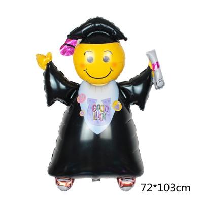 China Gift Toy Big Size Graduation Party Decorations Balloons Printing New Helium Graduation Foil Balloons for sale