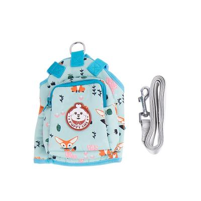 China Custom Functional Pattern Dog Cartoon Bag Pet School Pull Rope Outlet Chest Adjustable Strap for sale