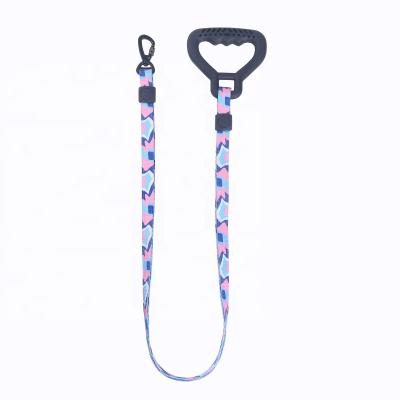 China Personalized Flat Rope Multicolor Dog Camouflage Chain Pet Traction Rope Dog Walking Leash for sale