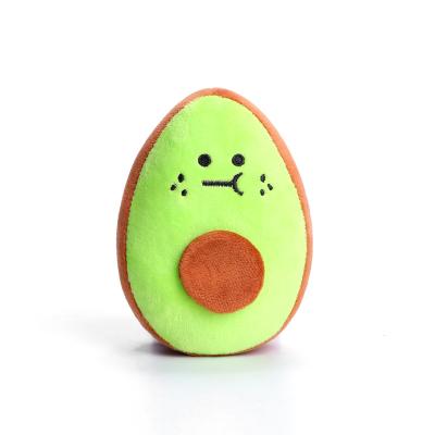 China Toy For Puppy Chewing Interactive Viable Watermelon Fruit Plush Vocal Dog Chewing Toy for sale