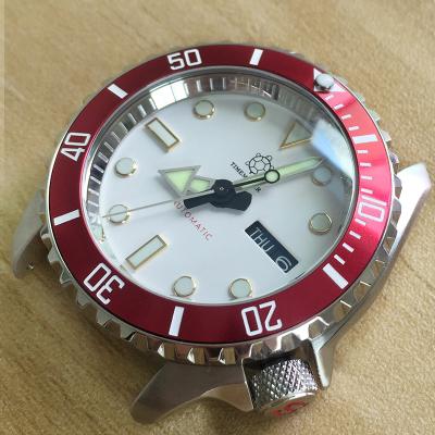 China Seiko Watches Custom Watch Case Parts Tilted Bezel Aluminum Insert 38*30.6mm For Seiko Skx 007 Srpd Watch Parts Bezel Replacement Parts for sale