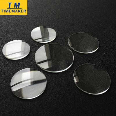 China Mineral Clear Single Dome Glass 20~29.5mm Diameter 1.5mm Thick Watch Glass Parts for sale