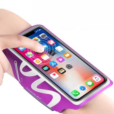 China Sports Shockproof Waterproof Gym Running Armband For iPhone Sports Arm Band Cell Phone Holder Pocket Running Case for sale