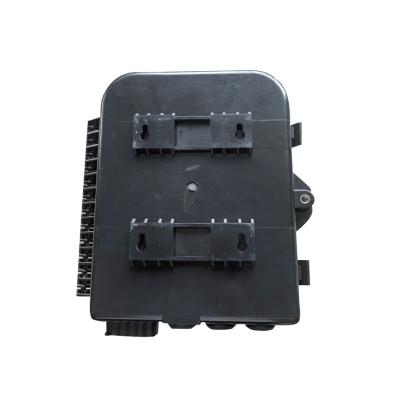 China Ftth 8 Port Black Color 8 Port Distribution Box Core Fiber Optic Terminal Box Indoor/Outdoor Spliter Wall Mounted or PLC Mount for sale