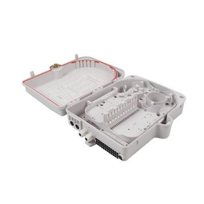 China Indoor/Outdoor Ftth Fiber Distribution Box 24 Cores Fiber Optic Termination Box 24 Ports Fiber Optic Junction Box Fiber Optic for sale