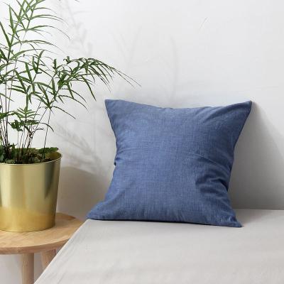 China Anti-static Nordic simple color restore antique square pillowcase simple pure color ways cushion cushion for leaning on for sale