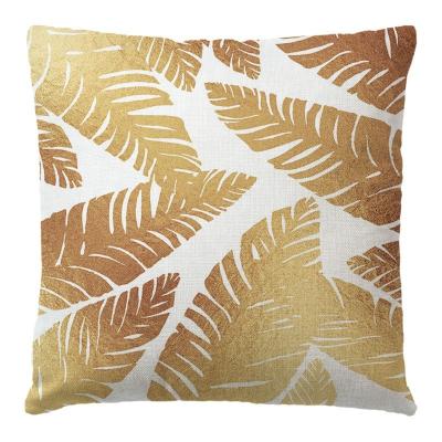 China PORTABLE Square INS Leaf Decoration Custom Printed Multi Style Home Pillow Case for sale