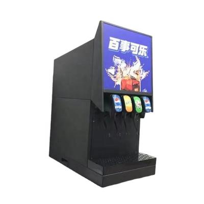 China Commercial Pepsi four-valve stainless steel small domestic cold drink machine four-head coke machine for sale