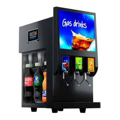 China Commercial Full Automatic Small Stainless Steel Chain Supplying Coke Cup Beverage Machine Integrated Bottled Carbonated Dispenser for sale