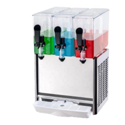 China Plastic and stainless steel commercial 9L 10L three cylinder commercial juice machine beverage mobile beverage juice dispenser for sale