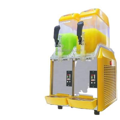 China Making juice smoothies ice cream beer commercial 12 liter two-cylinder slush machine frozen drink slush machine for sale