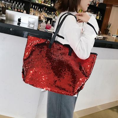 China Hot Sale New Design Tote Bag Sequin Color Changing Fashion Sale Designer Tote Bag For Women for sale