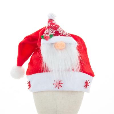 China Eco-friendly Wholesale Christmas Holiday Party Decoration Faceless Hat Christmas Hat for sale