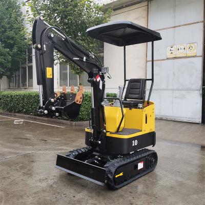 China Home Excavators Rumble Mini Digger Micro Excavator 1 Ton Crawler Bagger Digger Hydraulic Excavators for sale