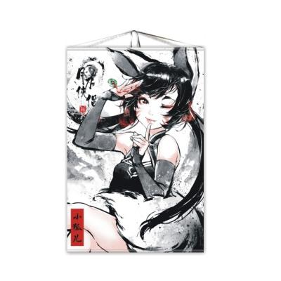 China Traditional Injet Printing Cloth Banners Tapestry Wall Hanging Japanese Anime Cloth Roll for sale