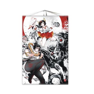 China High Quality Customized Customized Japanese Traditional Abstract Canvas Anime Poster Gift For Wall Hanging Scroll Good Price for sale