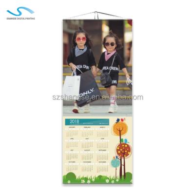 China Eco - Friendly Professional Custom Promotion Fabric Wall Scroll Calendar for sale