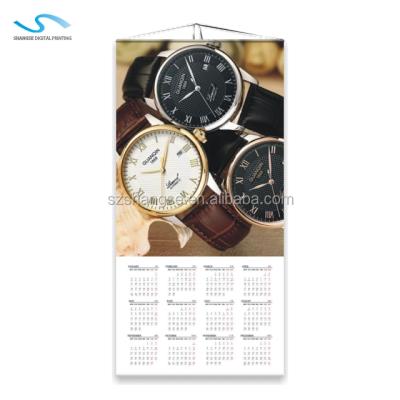 China Eco-friendly A3 Customized High Quality Fabric Wall Roll Design And Calendar for sale