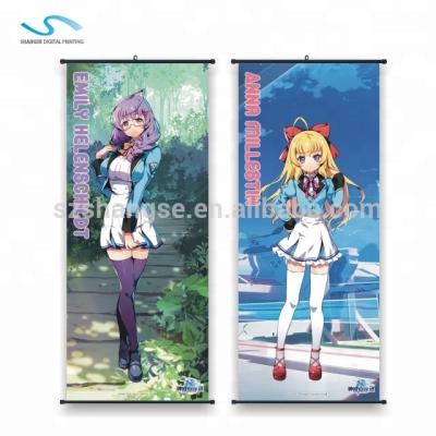 China Unique Hanging Fabric Japanese Anime Prints Polyester Banner Printing In China for sale