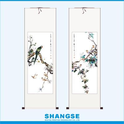 China Traditional Chinese Style Printing Beautiful Picture Art Craft Home Wall Hanging Decorations for sale