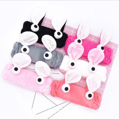 China Fashionable Cute Promotional Hair Band DALLIS Valentines Day Cheap Rabbit Custom Animal Shaped Soft Pink Plush Stuffed Toy Headband for sale