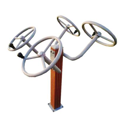 China Wholesale High Quality Steel Plastic Wood Tai Chi Wheel Steel Outdoor Exercise Park/Gym/Plaza Fitness Equipment SM-004 for sale