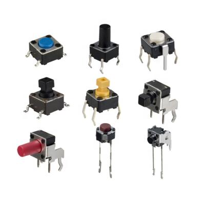 China kls 180 250 gf smt 6x6 waterproof tactile switch 5mA 12v dip tact switch 6x6mm for sale