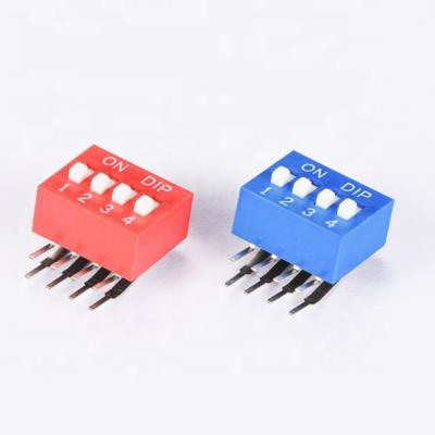 China High Quality Right Angle Type KLS7-DAT SPST Standard 1~12pins DIP Switch KLS7-KPR for sale