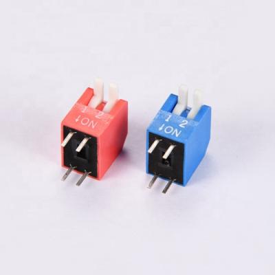 China High Quality KLS7-DPT SPST Piano Type 1~12 Pins 25mA 24V DIP Switch 25mA Standard at 24VDC for sale