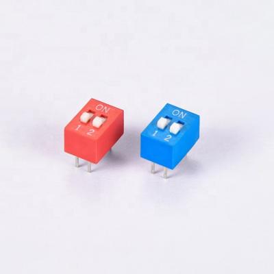 China High Quality KLS7-DST SPST Standary 1~12 Terminals Slide DIP Switch 25mA 24V Type DC for sale