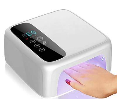 China DIY Rechargeable 72w 15600mAH Home Nail Art Professional LED Gels Nail Dryer Wireless Wireless Nail Polish Lamp Nail Curling UV Lamp for sale