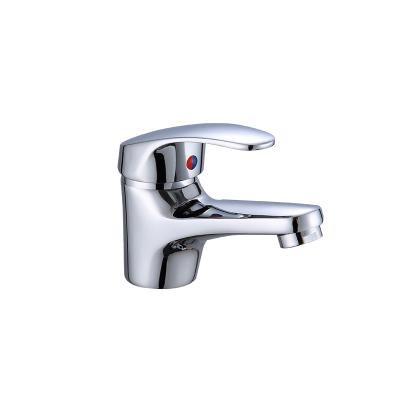 China Single Handle Basin Faucets High Quality Faucet Brass Body Metered Taps Chrome Hot And Cold Water Mixer Taps Bathroom Faucet for sale