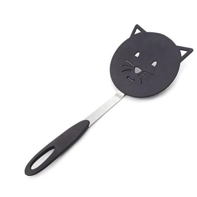 China Relay Stocked Cooking Turner Nylon Shovel Non Stick Food Cat Kitchen Frying Spatula Omelette Cookware Tools Kitchen Instruments for sale